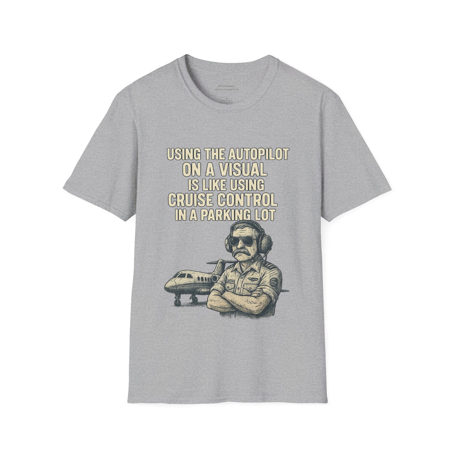 Using The Autopilot on A Visual Aviation T-Shirt