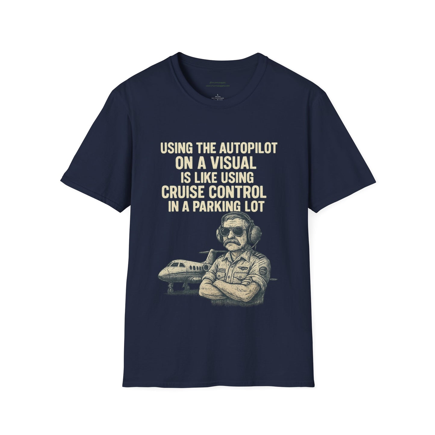 Using The Autopilot on A Visual Aviation T-Shirt
