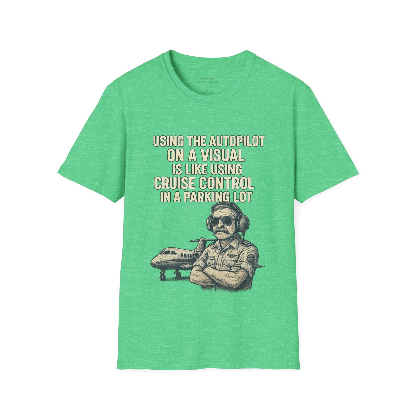 Using The Autopilot on A Visual Aviation T-Shirt