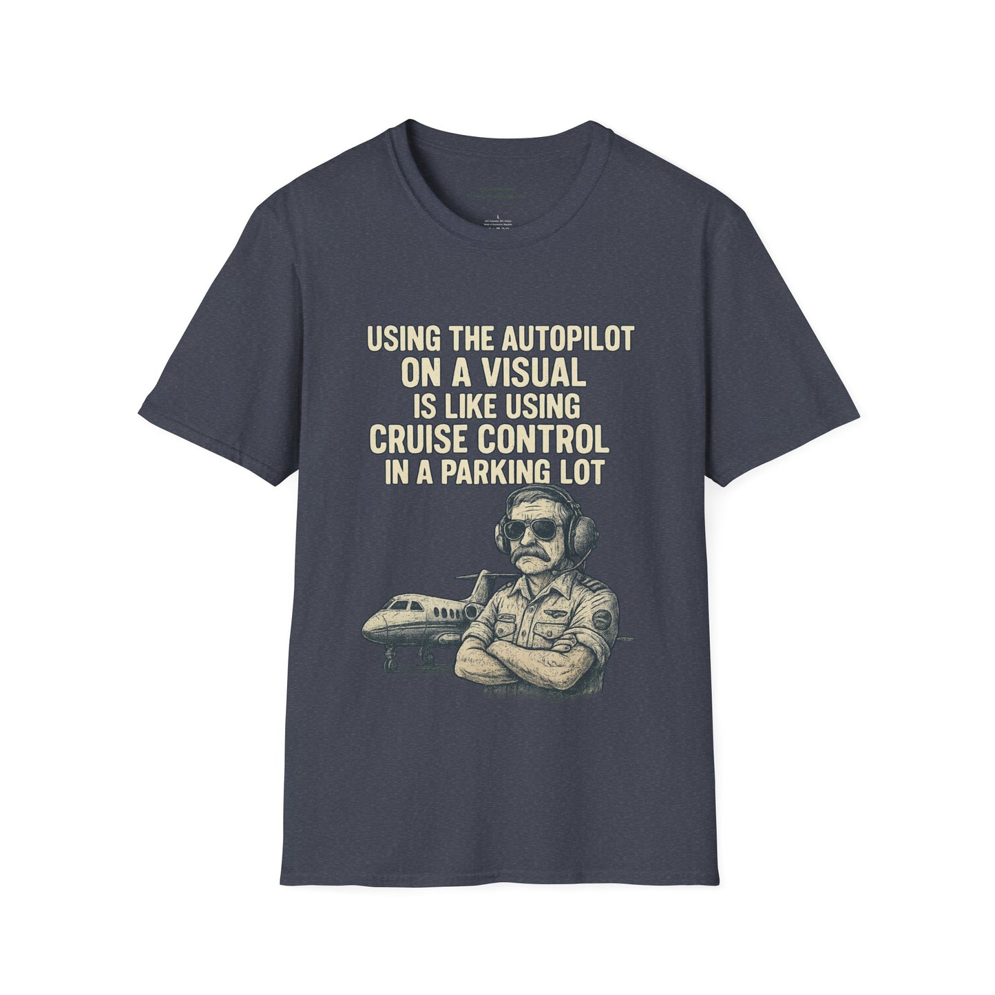 Using The Autopilot on A Visual Aviation T-Shirt