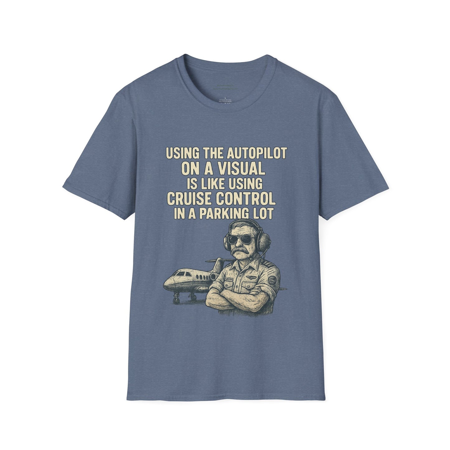 Using The Autopilot on A Visual Aviation T-Shirt