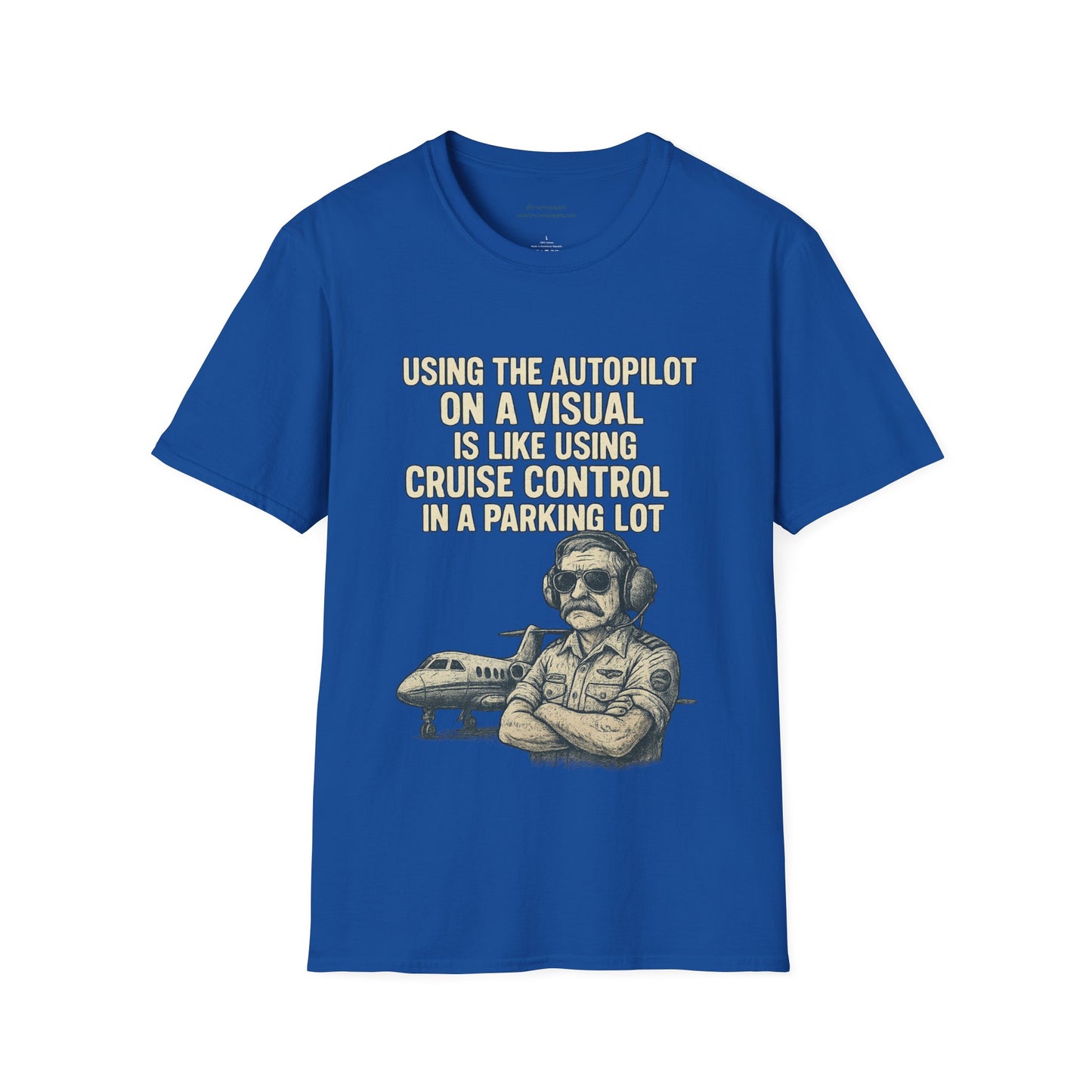 Using The Autopilot on A Visual Aviation T-Shirt