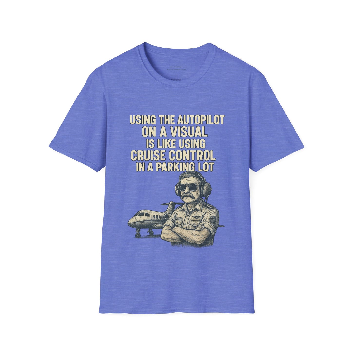Using The Autopilot on A Visual Aviation T-Shirt