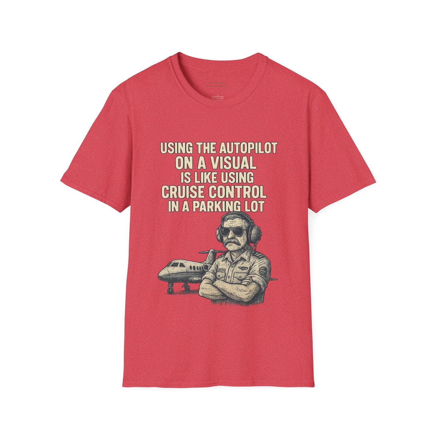 Using The Autopilot on A Visual Aviation T-Shirt