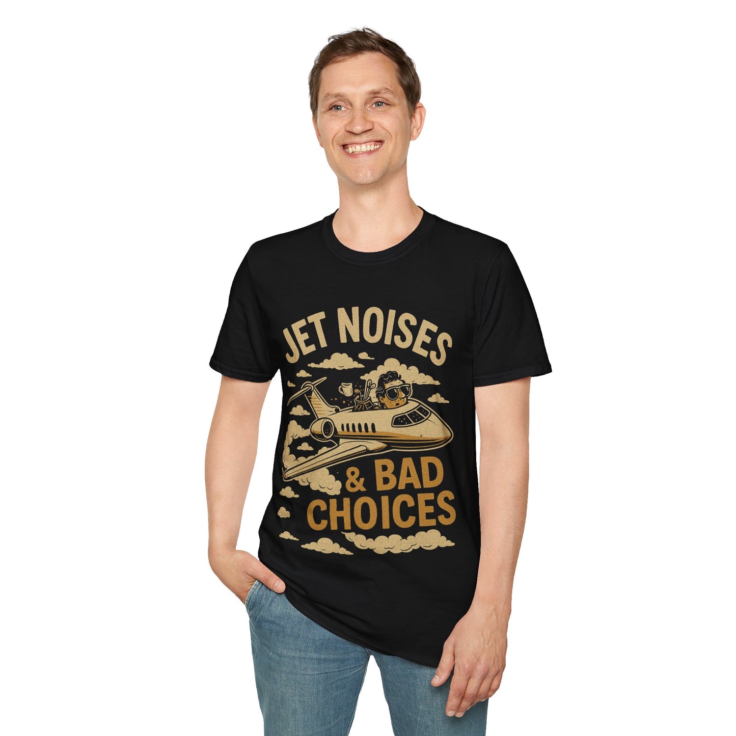 Jet Noises & Bad Choices Unisex Softstyle T-Shirt